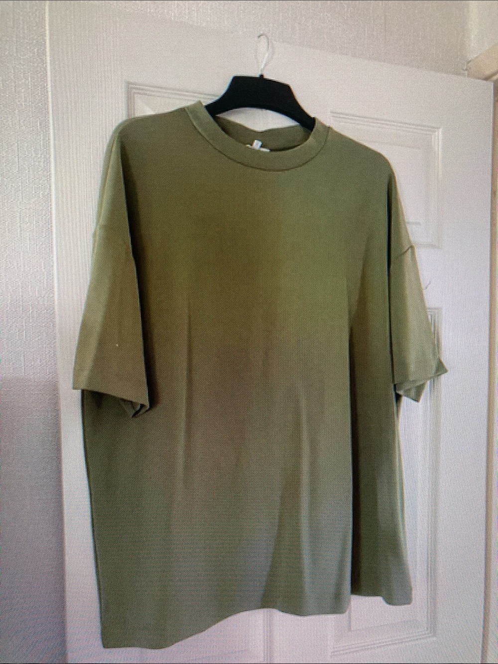 Zara Olive Green Short Sleeve Crew Neck Tee